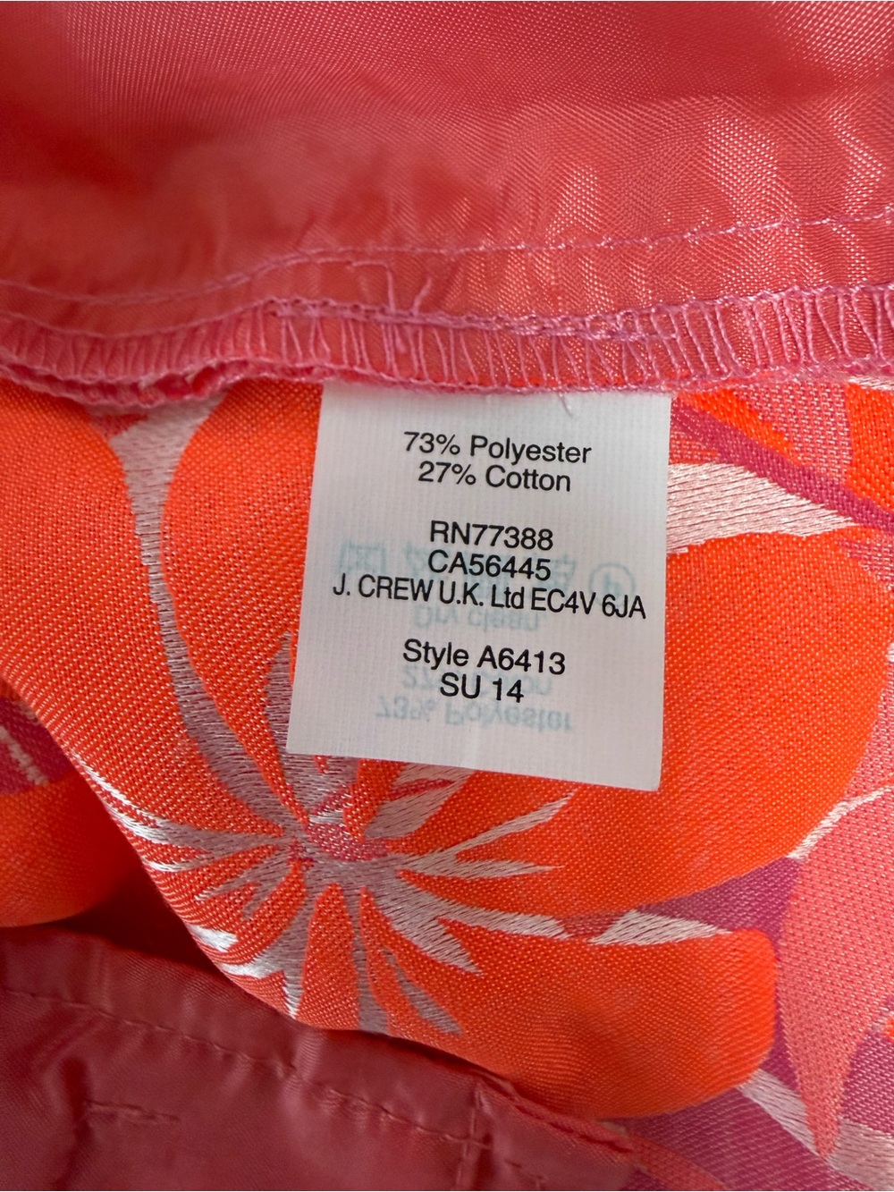 J.Crew neon multicolored tropical plants + flower patterned cropped pants - Picture 3 of 14
